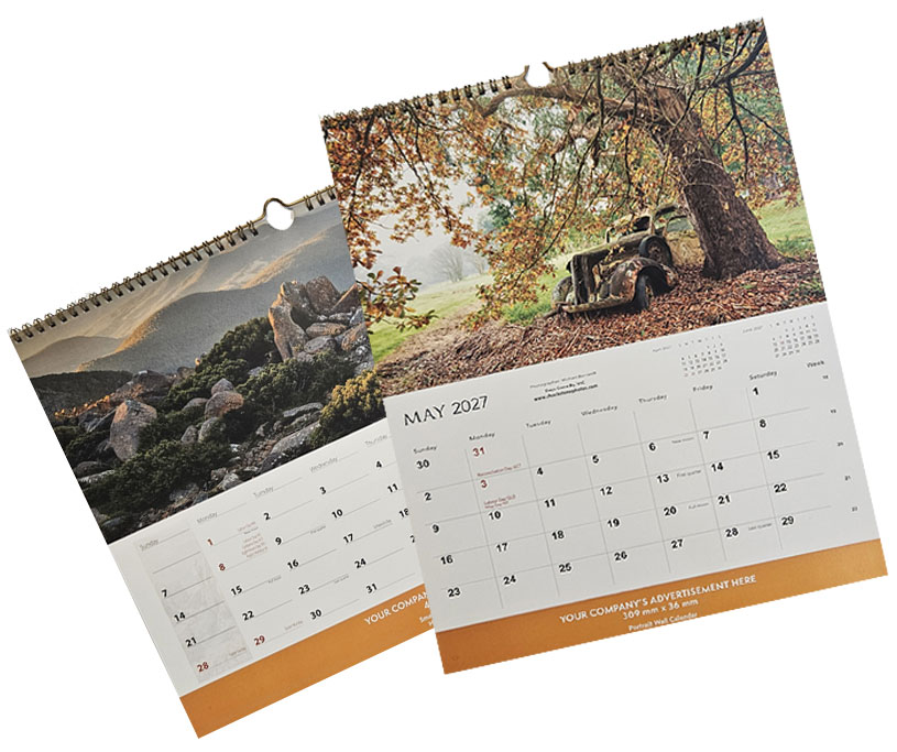 custom calendar printing australia